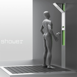 Illustration for article titled Slider Shower Concept— Now You See It, Now You Don't